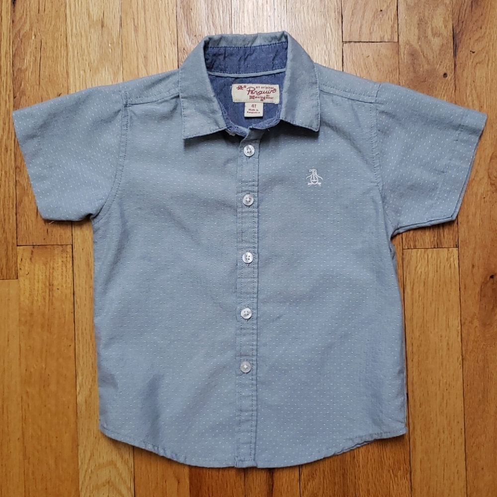 Penguin by Munsingwear 4T Button-front Shirt EUC